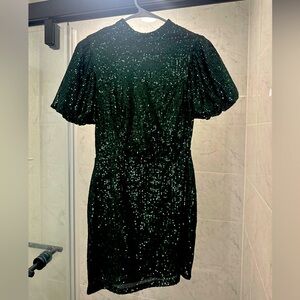 Altar’d State Green Sequin Dress